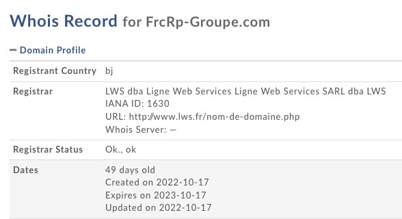 frcrp groupe.com whois