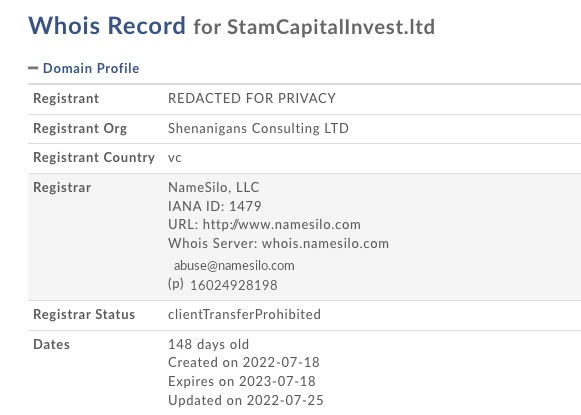 stamcapitalinvest.ltd whois