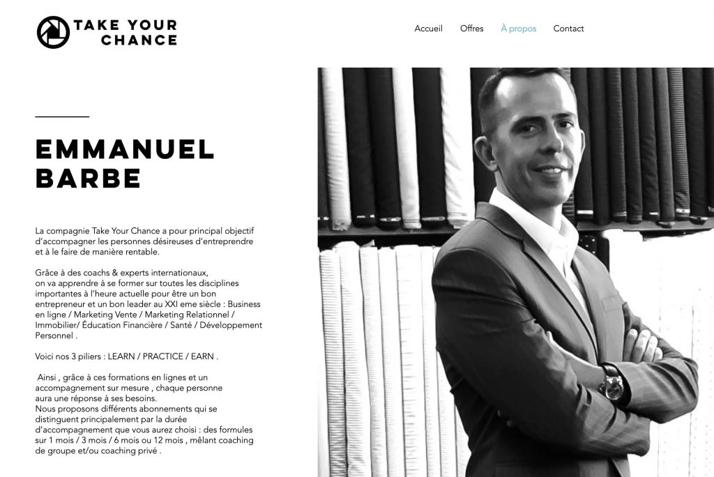 takeyourchance.net Emmanuel Barbe