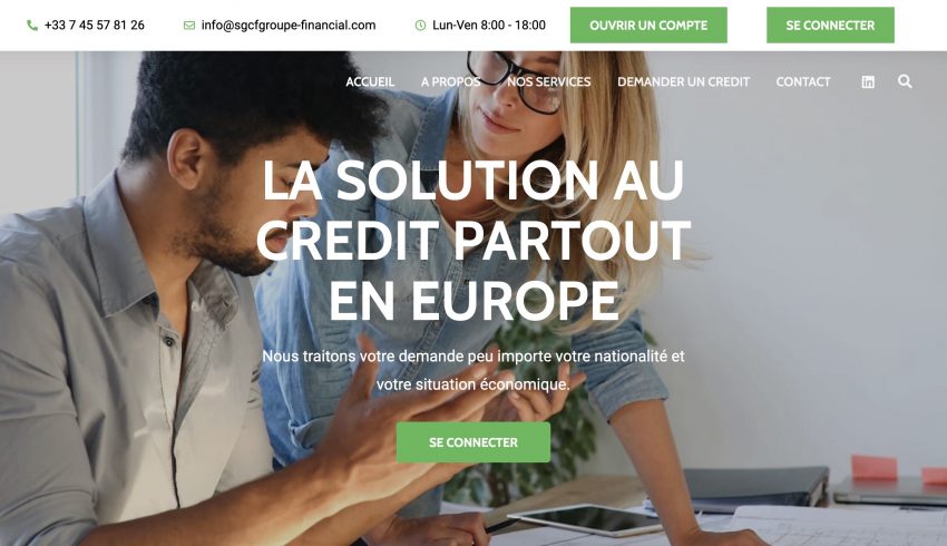 sgcfgroupe-financial.com: a notre avis c'est une arnaque