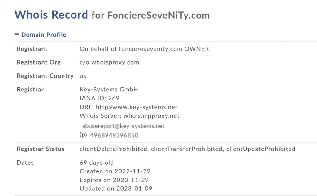 foncieresevenity.com