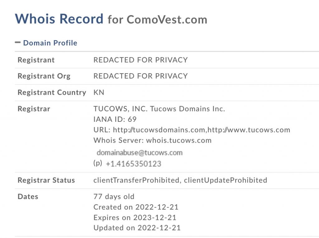 Comovest.com
