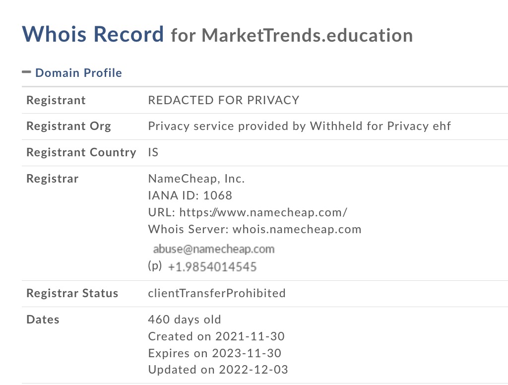 markettrends.education