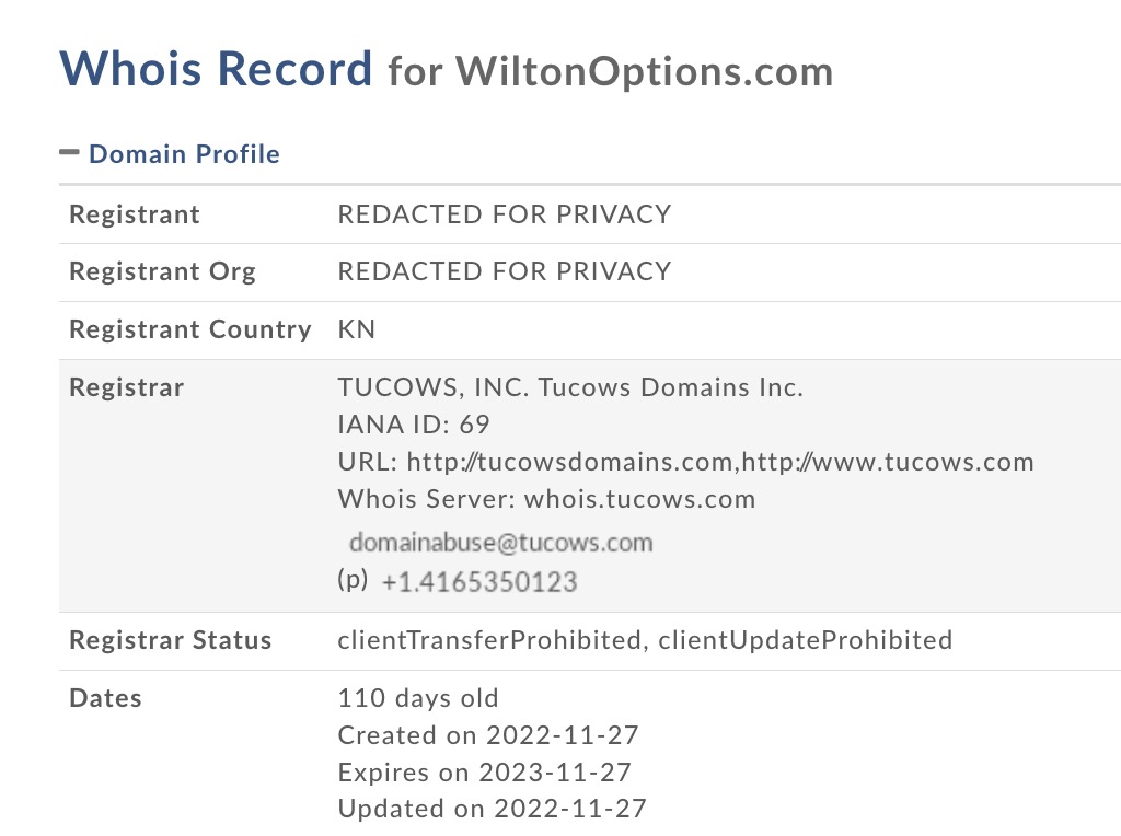 wiltonoptions