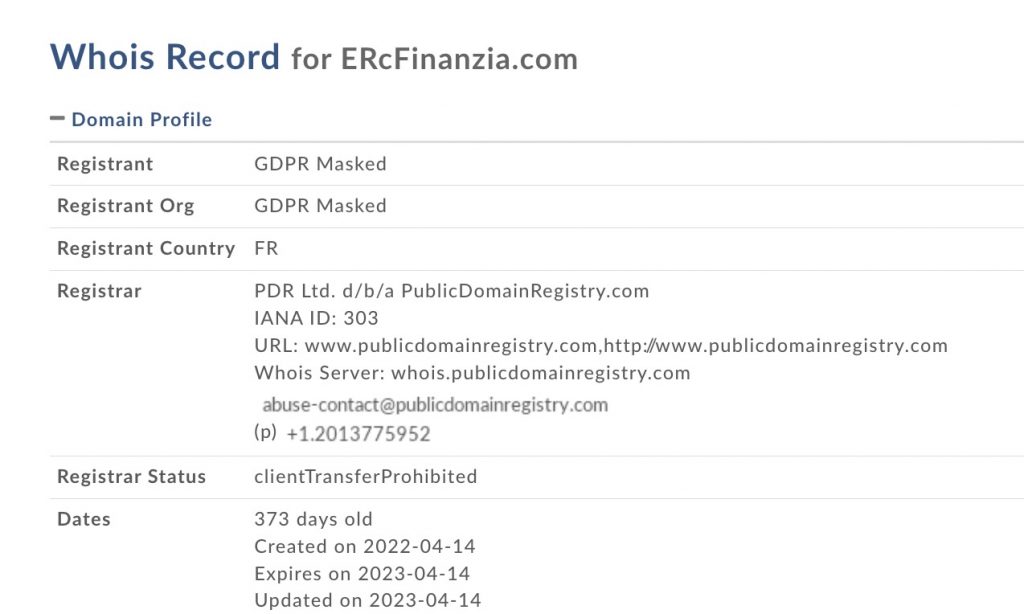 ercfinanzia.com