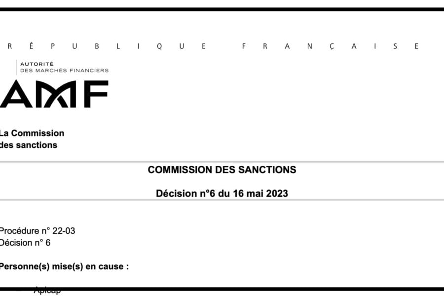 AMF sanction