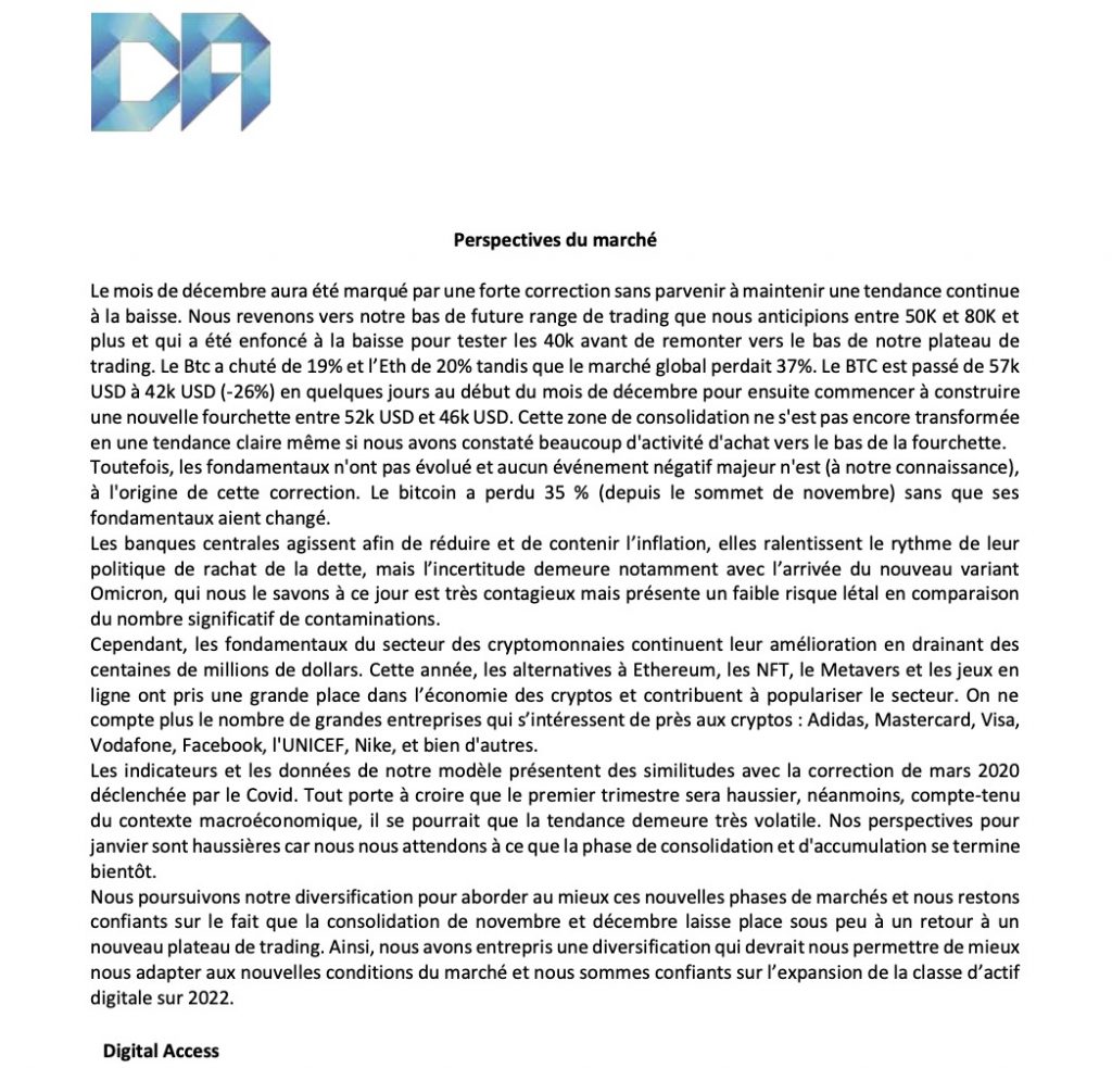 Compte rendu digital access