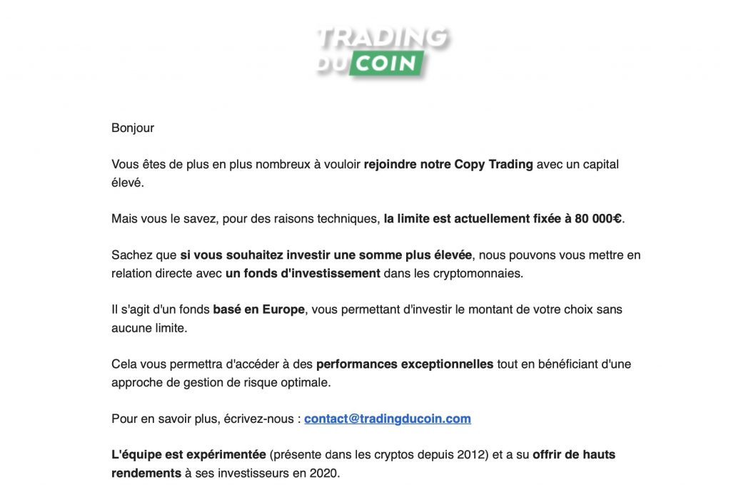 Trading du coin