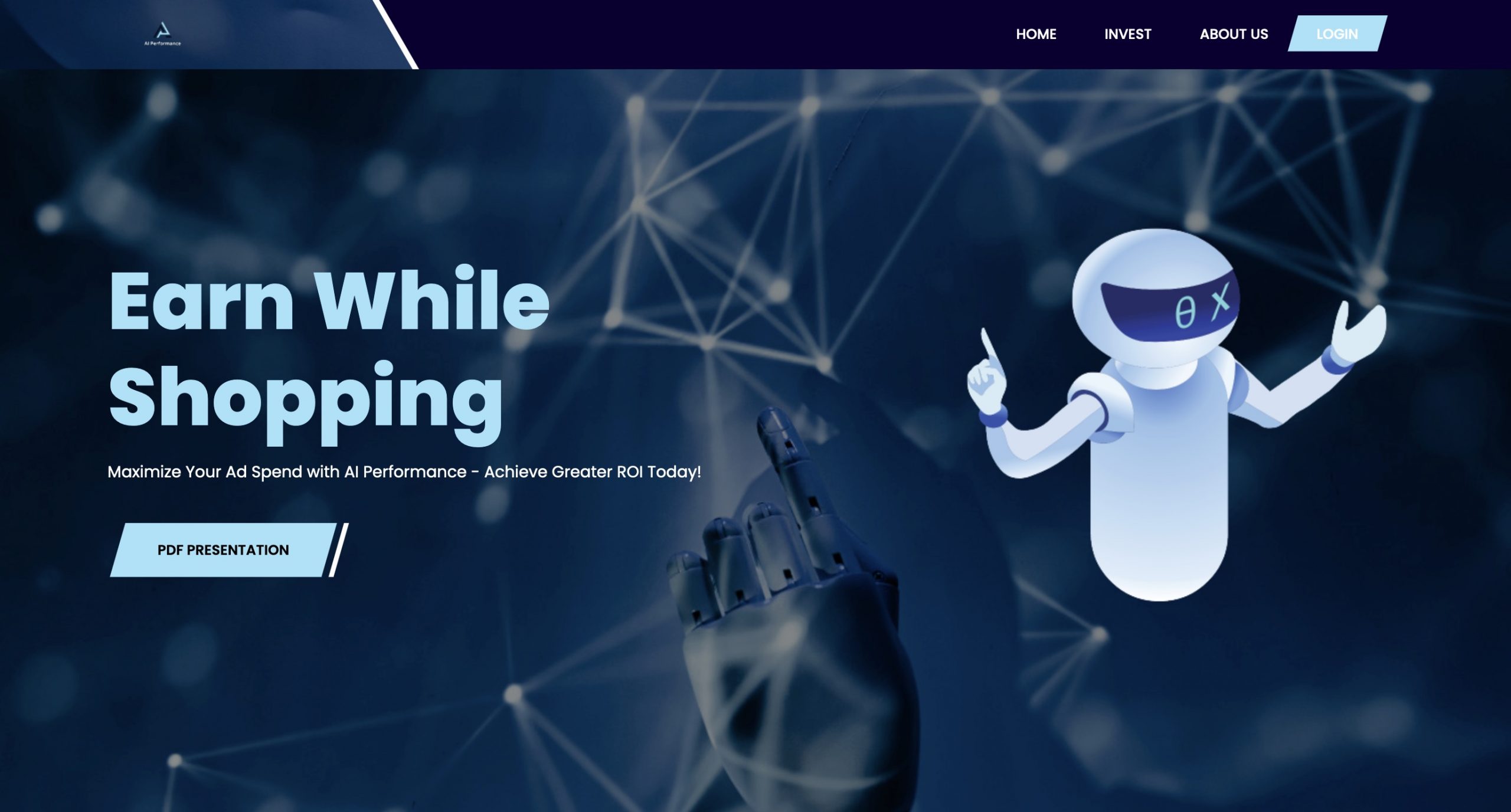 Page d'accueil du site aiperformance.business