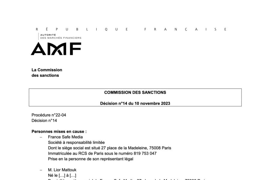 AMF Alvexo France Safe Media