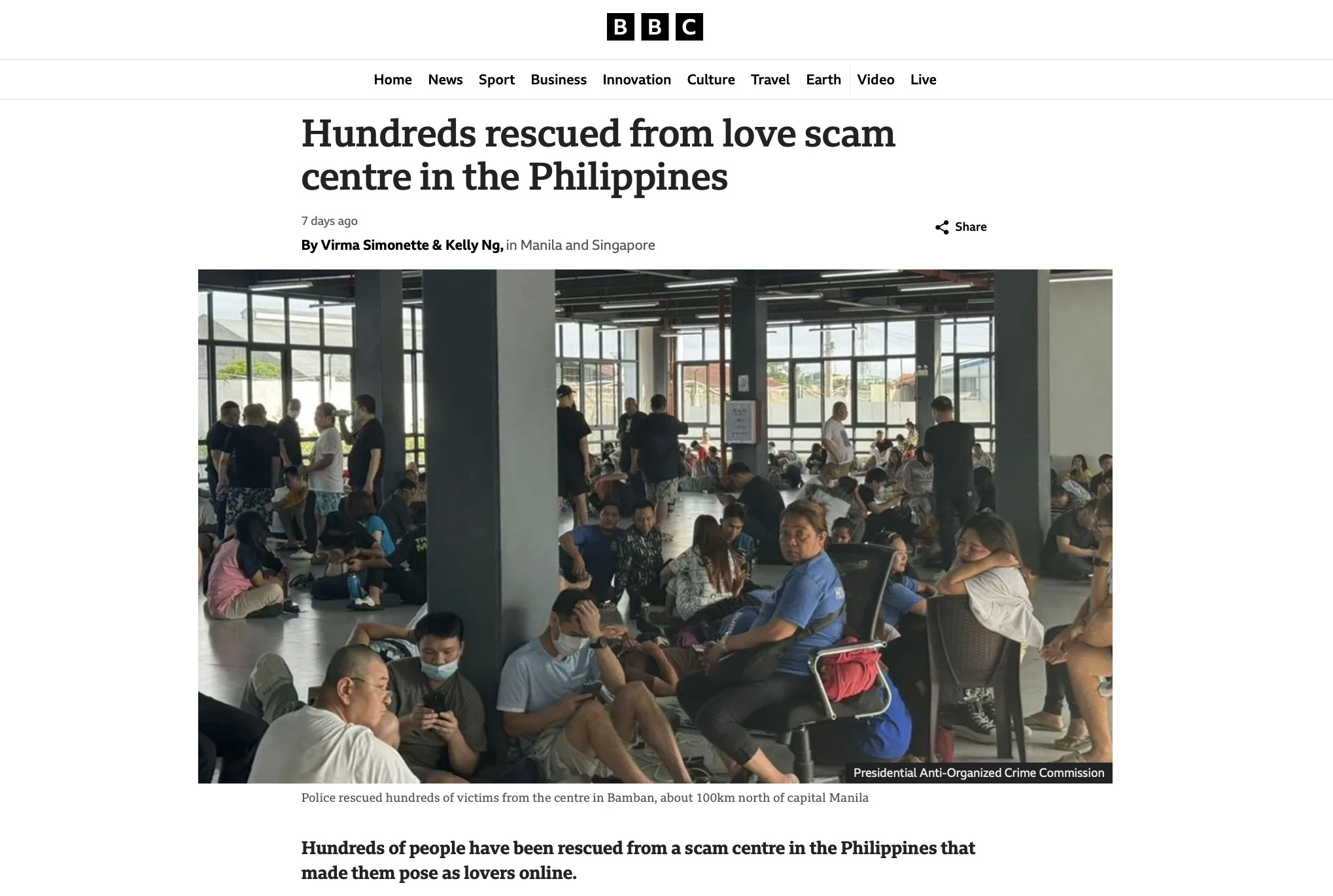 Philippines arnaque sentiments