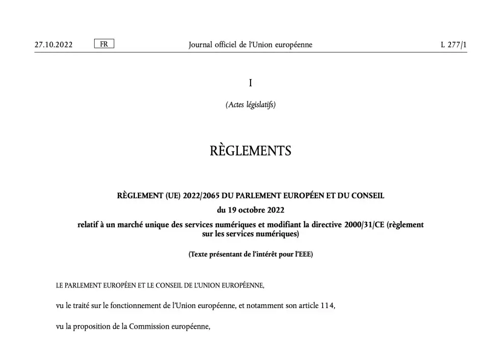 Digital Service Act (DSA)