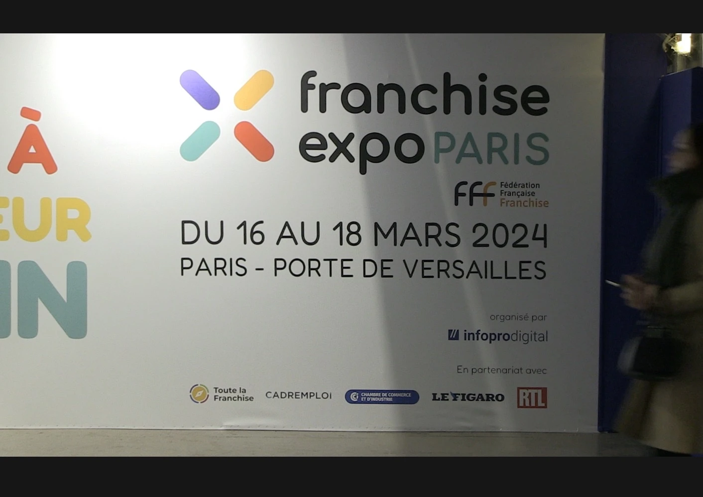 Entrée du salon de la franchise 2024