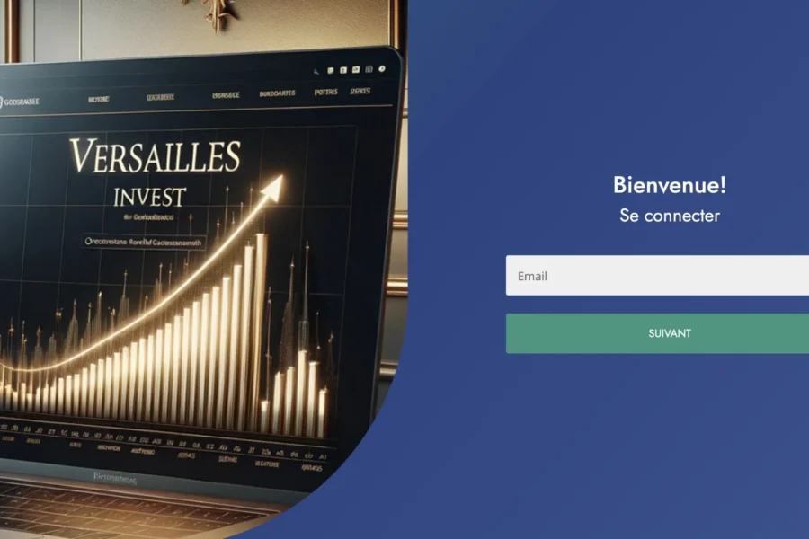 Capture d'écran de l'interface de connexion privée acces.versailles-invest.com