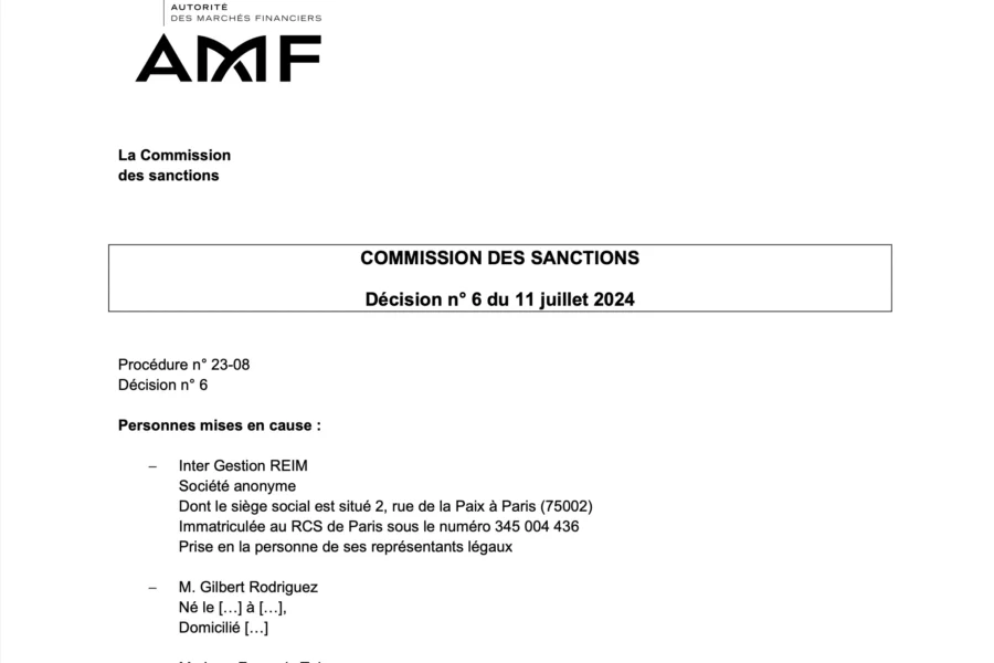 Gestion REIM et de ses dirigeants, M. Gilbert Rodriguez et M. Jean-François Talon