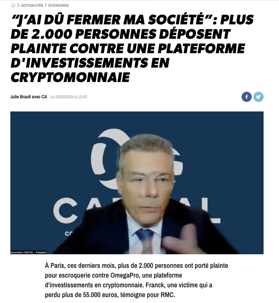 Omegapro: comment Franck Alexandre est devenu recruteur de victimes pour  des avocats