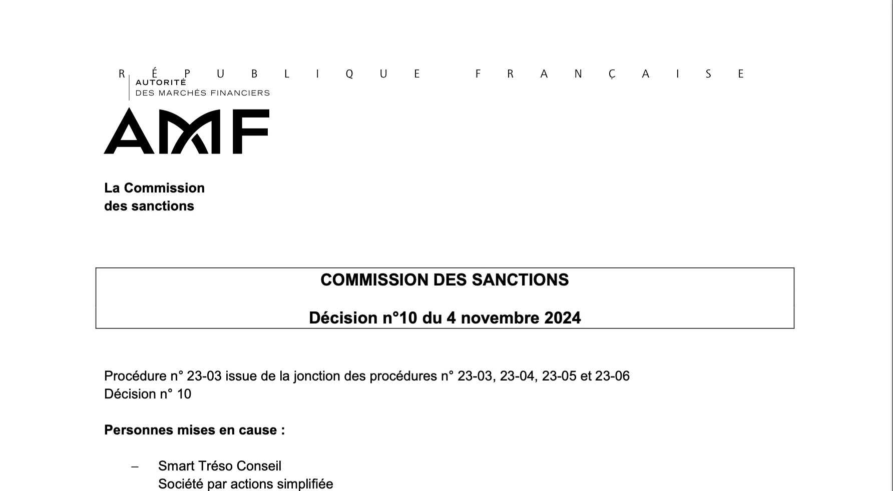 Smart Tréso Conseil Jean-Yves Bajon Romain Bertrand, Entrepreneur Invest Frédéric Zablocki, Eurotitrisation Julien Leleu et Edith Lusson, CACEIS Bank (ex RBC ISBF)
