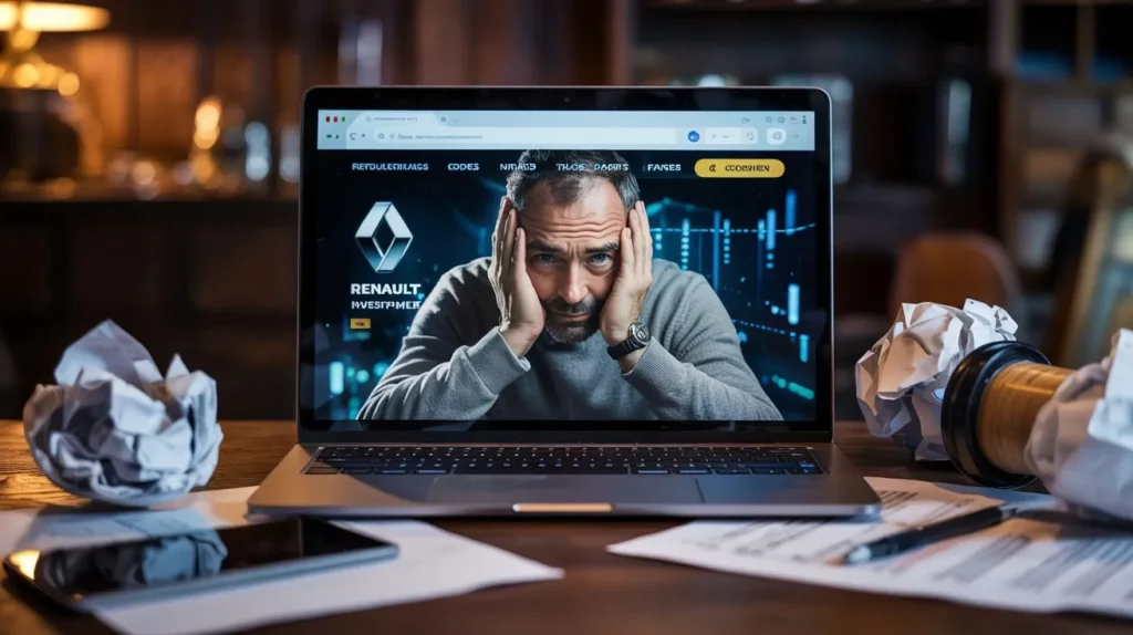 Arnaque investissement actions Renault
