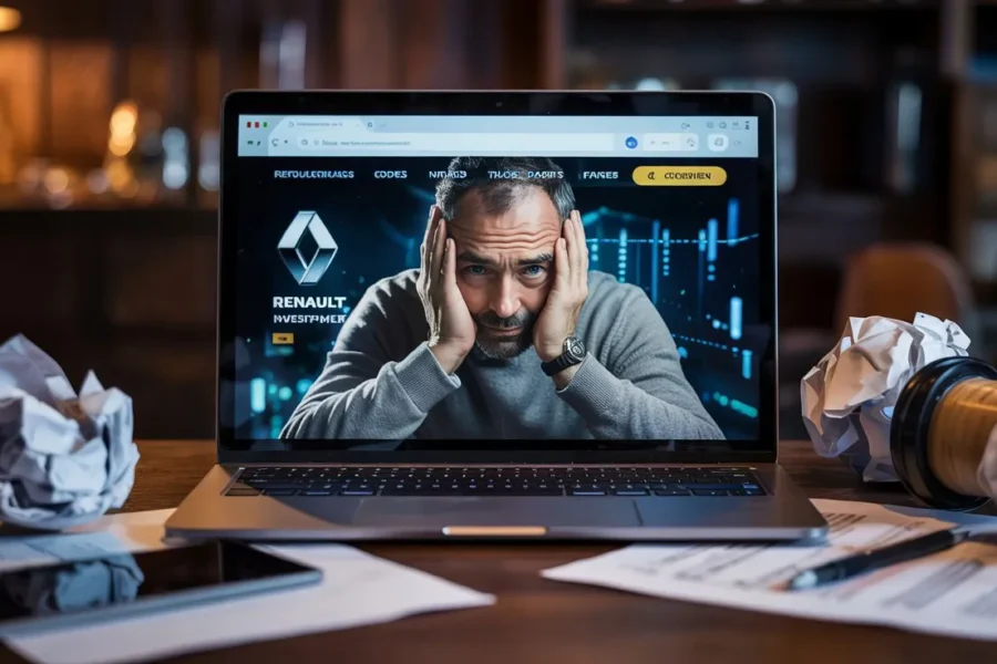 Arnaque investissement actions Renault