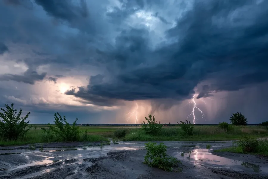 tempête imminente ciel menaçant