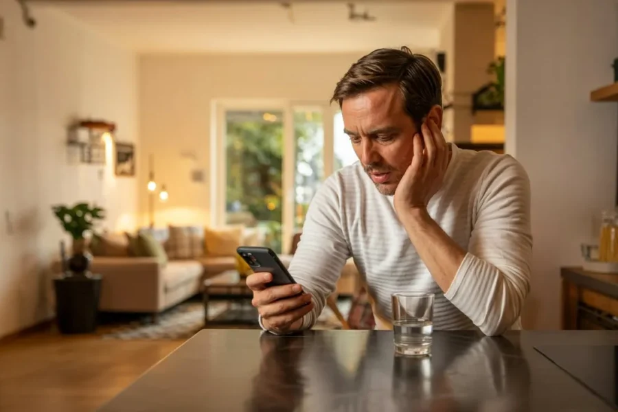 personne choquée découvre une arnaque