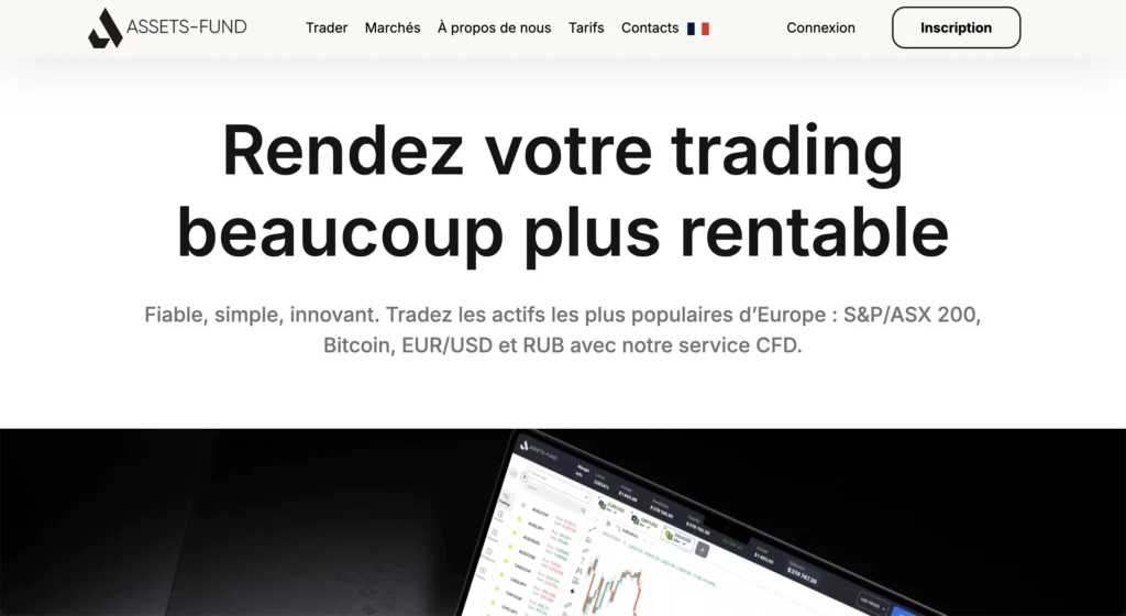 arnaque assets-fund.com plateforme d’investissement fictive