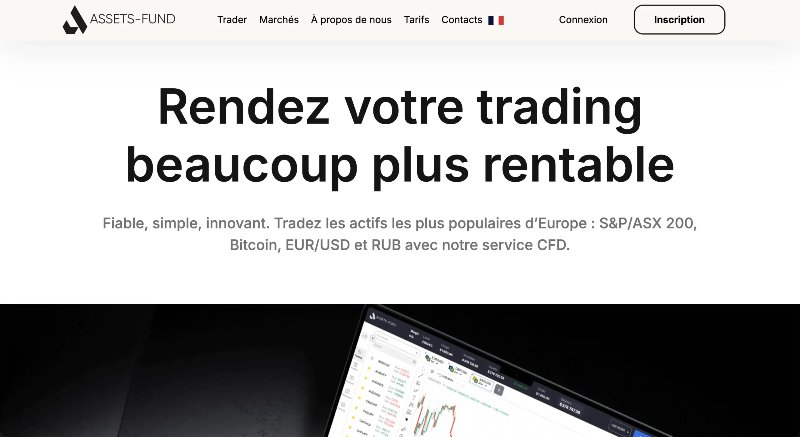arnaque assets-fund.com plateforme d’investissement fictive