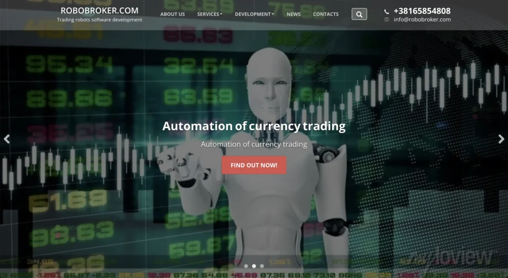 plateforme robobroker.com fausse interface de trading