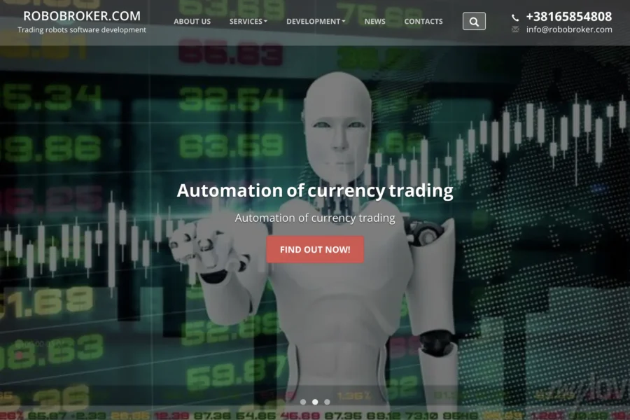 plateforme robobroker.com fausse interface de trading