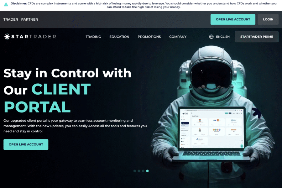 arnaque startrader.com courtier en ligne suspect